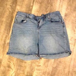 Mom shorts blue